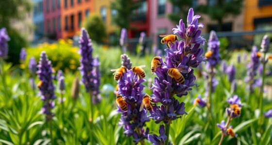 urbane Gartenarbeit unterstützt Bienen