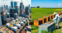 Städtische versus ländliche Imkerei