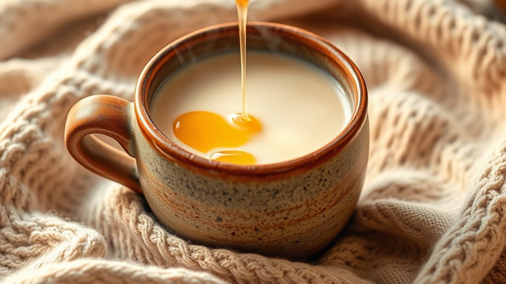 warme Milch mit Honig