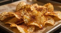 Backte Apfelchips mit Honig und Zimt