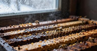 Kondensation im Bienenstock