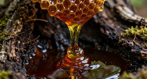 dunkle Flüssigkeit Waldhonig