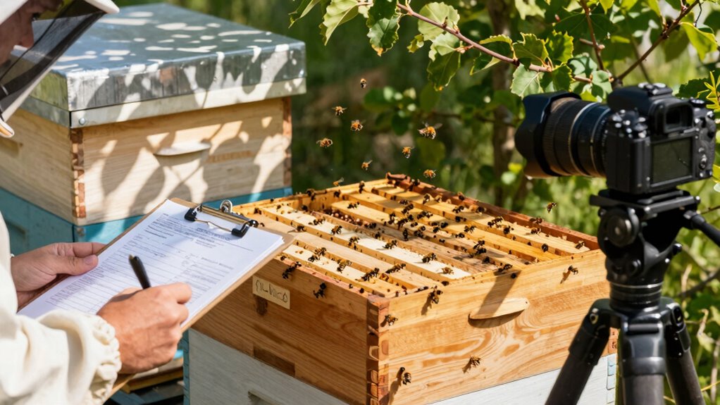 detaillierte Bienenstockmanagementaufzeichnungen
