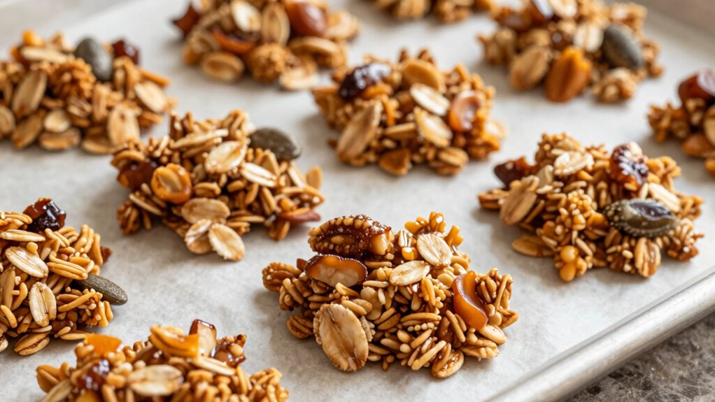 hausgemachtes knuspriges Honig-Granola