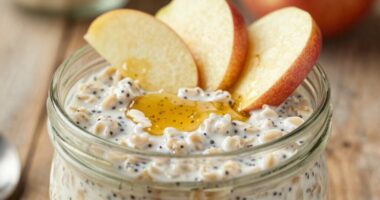 Honig-Apfel Overnight Oats