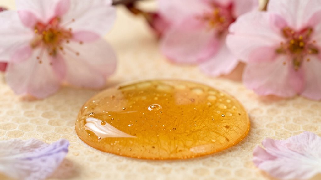 Honigfarbe zeigt die Nektarquelle