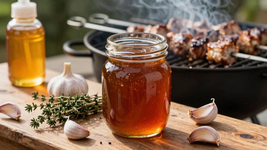 geschichtete aromatische Barbecuesauce