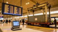 Mehrere Skalen an der Station