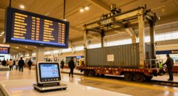 Mehrere Skalen an der Station