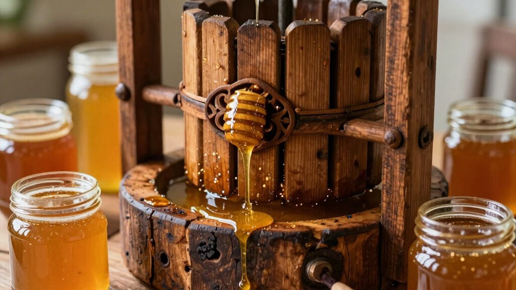 Das Pressen von Honig maximiert die Ausbeute