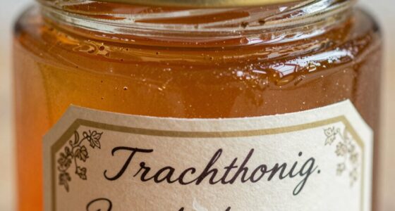 Halsschmeichelnder Honig-Label
