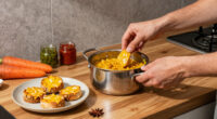 Coconut dal, cheesy pickle toasties, carrot halva cakes: Ravinder Bhogal’s tastes of home – recipes