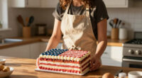 Martha Stewart Serves Huge American Flag Cake with 250 Pieces for Founding Father-Themed Party