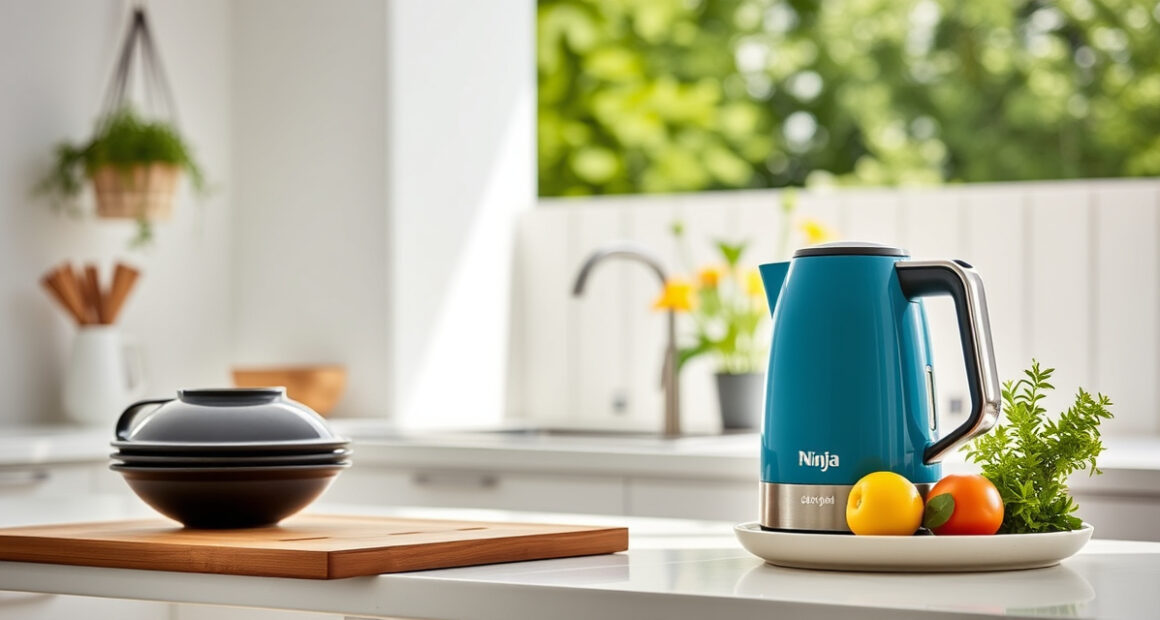 Ninja KT200BL Precision Temp Electric Kettle for Summer Tea & Coffee