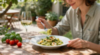 Pasta Fredda Al Pesto E Gamberi