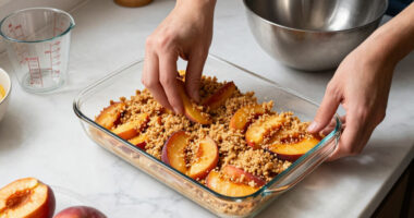 Peach Crumb Bars