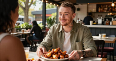 Sam Smith Loves Hooters Chicken Wings