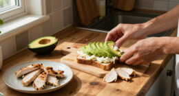 Tortino Di Pollo E Maionese Con Avocado