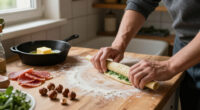 Gnocchi Di Erbette Al Burro, Speck E Nocciole