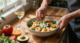 Panzanella With Shrimp, Melon, Avocado, And Feta Gains Popularity