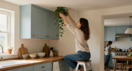 11 Clever Ideas For What To Do With The Awkward Space Above Kitchen Cabinets