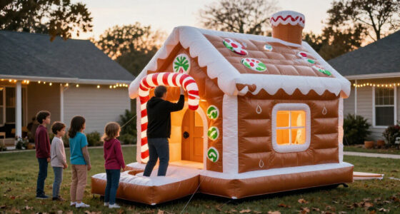 Amazon’s Selling A Giant Inflatable Gingerbread House That’ll Turn Your Yard Into Candy Land